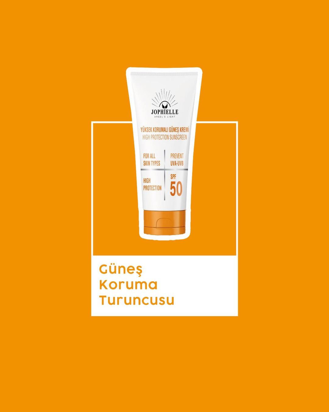 Jophielle Angel’s Light 50 SPF Yüksek Korumalı Güneş Kremi 50ml